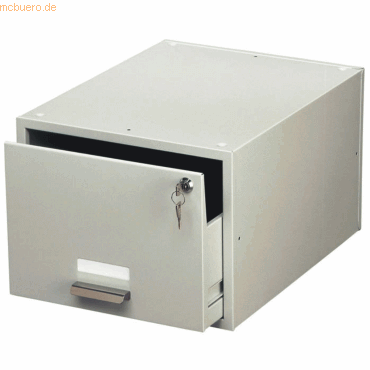 Durable Karteikasten Metall A4 quer fr 1500 Karten grau