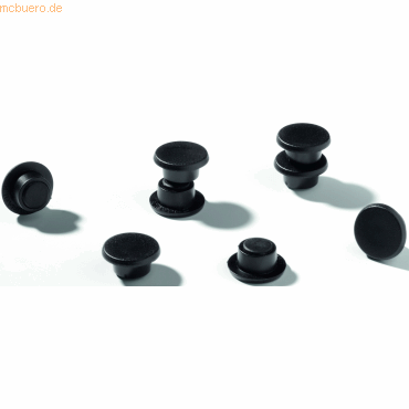 Durable Rundmagnet 21mm schwarz Haftkraft: 210g VE=6 Stck