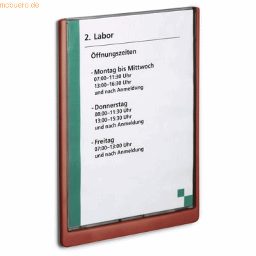 Durable Trschild Click Sign A4 rot