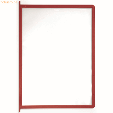 5 x Durable Sichttafel Sherpa Panel Pin A4 rot