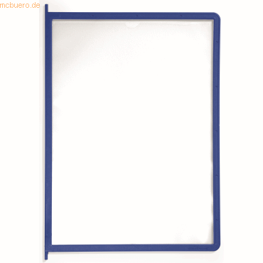 5 x Durable Sichttafel Sherpa Panel Pin A4 dunkelblau