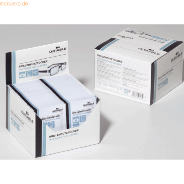 Durable Brillenputztcher VE=50 Sets