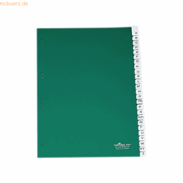 Durable Register A4 blanko 25-teilig PP mit umschweiten Taben grn