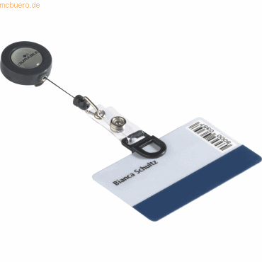 Durable Kartenhalter Card Fix schwarz VE=50 Stck