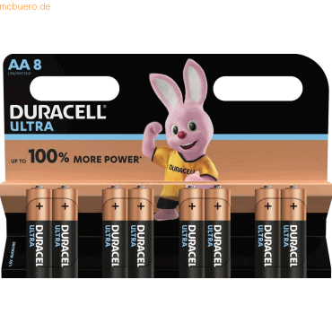 12 x Duracell Batterie Ultra Power AA LR06 8 Stck