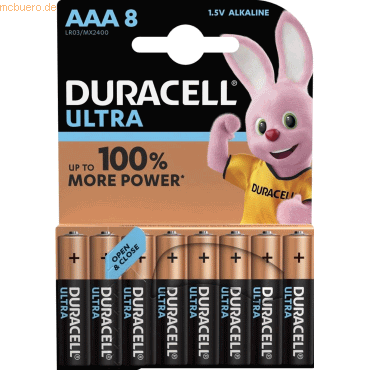 10 x Duracell Batterie Ultra Power AAA Micro 8 Stck