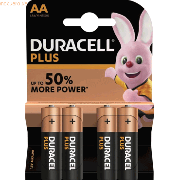 Duracell Batterie Plus Power AA Mignon 4 Stck
