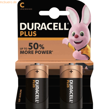 Duracell Batterie Plus Power Baby LR14 2 Stck