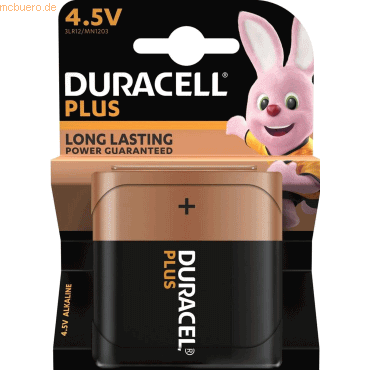Duracell Batterie Plus Power Flachbatterie 4,5V