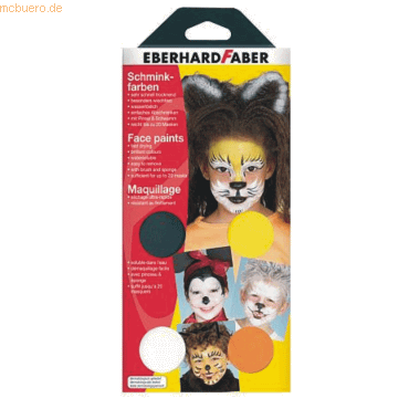 Eberhard Faber Schminkfarben-Set Tiere 4 Farben