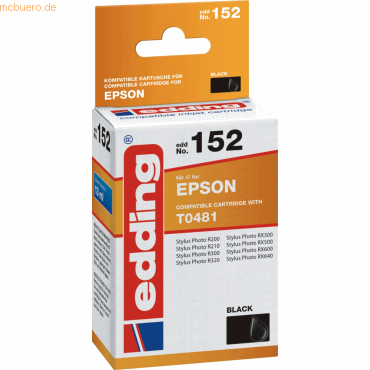 Edding Tintenpatrone kompatibel mit Epson T0481 black