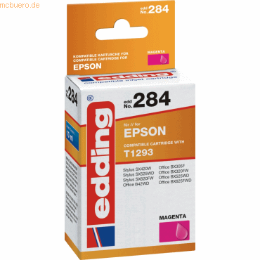 Edding Tintenpatrone kompatibel mit Epson T1293 magenta