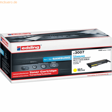 Edding Toner kompatibel mit Samsung CLT-Y 4072 S/ELS yellow