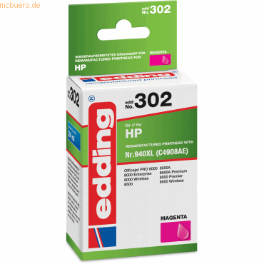 Edding Tintenpatrone kompatibel mit HP 940XL magenta