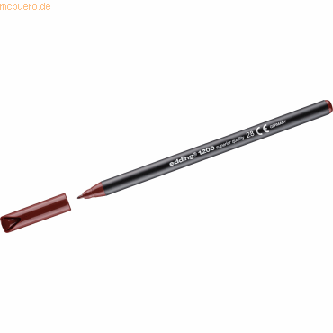 5 x Edding Fasermaler edding 1200 colourpen 1mm englisch-rot