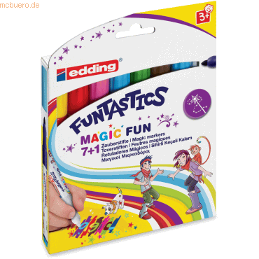 Edding Fasermaler Funtastics Magic Fun edding 13 VE=8 Farben