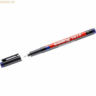 10 x Edding Permanent Pen edding 141 F 0,6mm blau