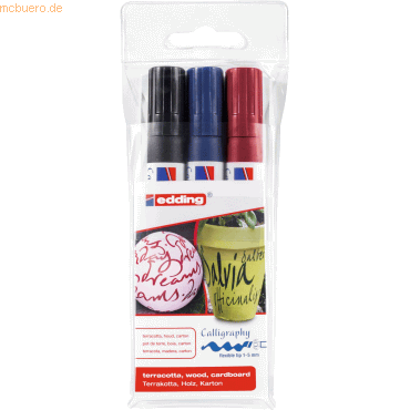 Edding Kalligrafiedding Marker creative edding 1455/3S 3er Set,1-5mm S