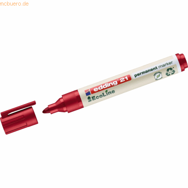 Edding Permanentmarker edding 21 EcoLine nachfüllbar 1,5-3mm Rot