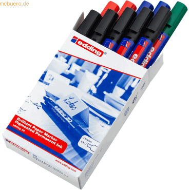 10 x Edding Pigmentmarker edding 30 brilliant paper marker 1,5-3mm sor