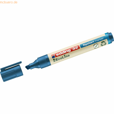 Edding Flipchartmarker edding 32 EcoLine nachfüllbar 1-5mm blau
