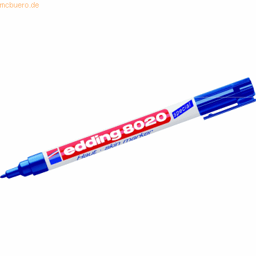 Edding Spezialmarker edding 8020 Hautmarker blau Rundspitze