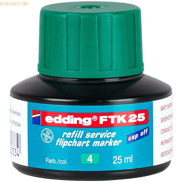 Edding Nachflltinte edding FTK 25 fr edding Flipchartmarker 25ml gr