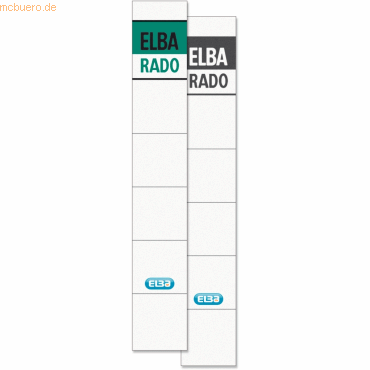 Elba Einsteck-Rckenschild kurz/schmal wei 10 Stck