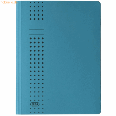 25 x Elba Schnellhefter chic A4 Karton blau