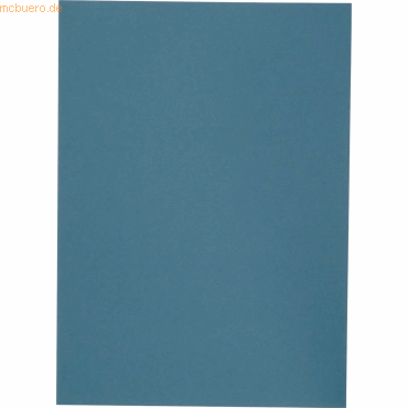 100 x Elba Aktendeckel Karton blau