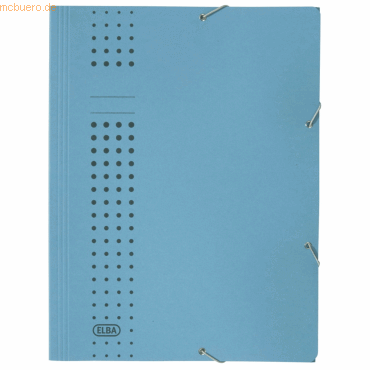 20 x Elba Einschlagmappe chic mit Eckspannergummi Karton 320 g/qm A4 b