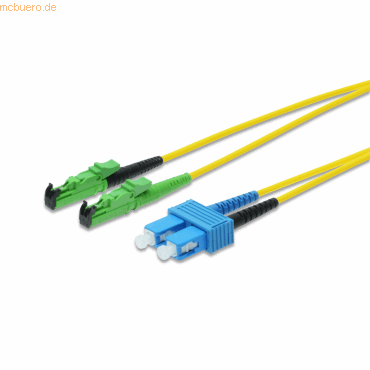 ASSMANN LWL Patchk., E2000 (APC)/SC (PC) , SM 09/125 �, Duplex, 5 m,