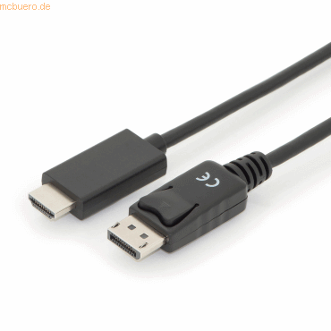 ASSMANN DIGITUS DisplayPort Adapterkabel, DP - HDMI Typ A St/St 2.0m