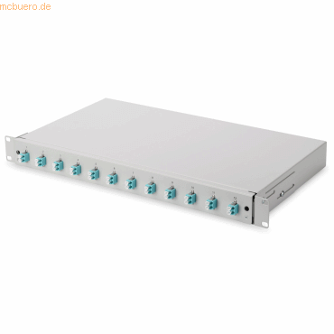 ASSMANN Splei�box, 1U, Equipped 12xLC duplex,M25 Schraube,OM3, Adapter