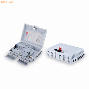 Assmann FTTH Distri-Box für 16 Fasern,Schlüssel, 16x SC/SX oder LC/DX