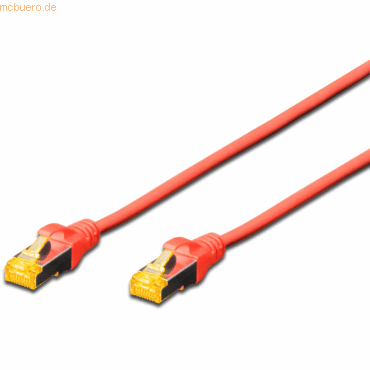 ASSMANN DIGITUS Professional CAT 6A S-FTP Patchkabel, Cu, 2 m, Rot