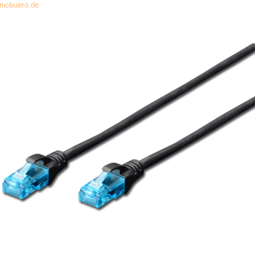 ASSMANN DIGITUS Professional CAT 5e U-UTP Patchkabel, Cu, 5 m, Schwarz