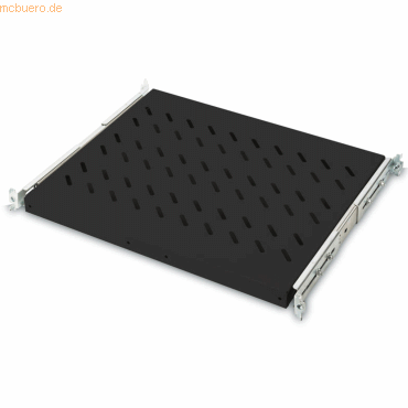 ASSMANN DIGITUS Ausziehbarer Fachboden schwarz 25 kg, 30x483x368 mm