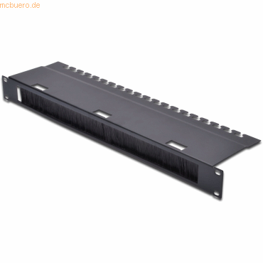 ASSMANN DIGITUS 1HE Kabelrangierpanel, Brstenleiste, Schwarz