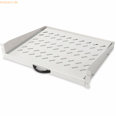 Assmann DIGITUS Ausziehbarer Fachboden 2 HE, 30Kg Traglast, perforiert