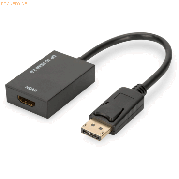 ASSMANN ASSMANN Aktives DisplayPort auf HDMI-Adapterkabel, 0,2m