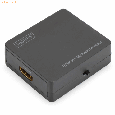 ASSMANN DIGITUS Video Konverter HDMI auf VGA schwarz