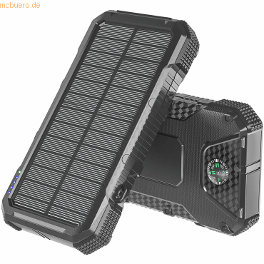 4smarts Solar-Powerbank Rugged TitanPack SLIM 20.000mAh, sw