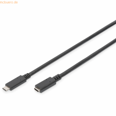 ASSMANN DIGITUS USB Type-C 2.0 Verlängerungskabel St/St 2.0m schwarz