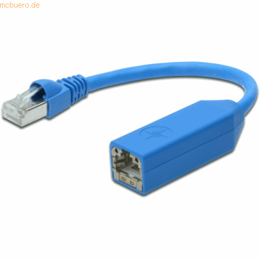 ASSMANN DIGITUS RJ45 Adapter Zugspannungsschutz, CAT 7 S/FTP, blau