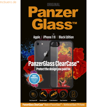 PanzerGlass ClearCase mit Blackframe für iPhone 7/8/SE (20