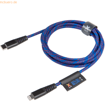 A-Solar Xtorm Solid Blue USB-C - Lightning cable (2m)