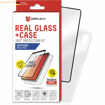 E.V.I. DISPLEX Real Glass + Case fr Samsung Galaxy A51