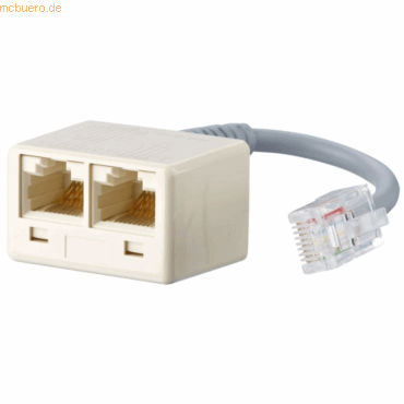 METZ CONNECT GmbH Adapter UAE WE8(4) auf 2 x RJ45 - IEC-Norm a/b