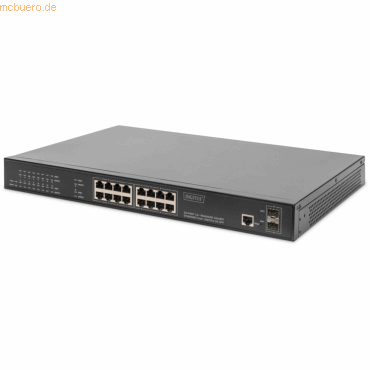 Assmann DIGITUS 16-Port L2+ Managed GE PoE+ Switch 2xSFP DN-95351